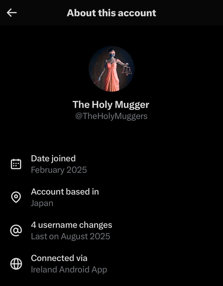 RachelMoiselle's tweet image. As an example: the account on the left started off as an impersonation account of me, it is based in Japan. 

The account on the right has been one of my most obsessive stalkers for two years and has said on many occasions that I should leave the country. The exclamation mark…