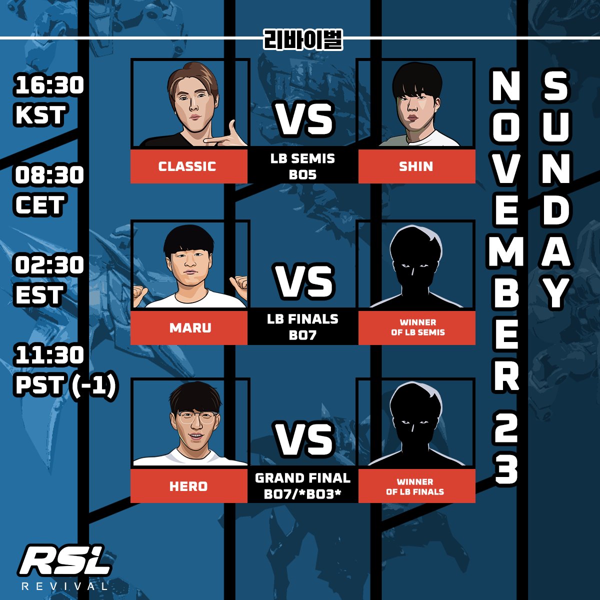 ReviveSC2's tweet image. Today we&apos;re crowning our Season 3 champion as one more player qualifies for the Top4 of the Offline Finals - make sure to join us! 👇👇👇👇