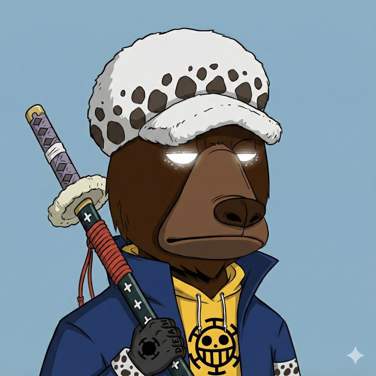 Trafalgar D. Water Law bear <a href="/okaybears/">Okay Bears</a>