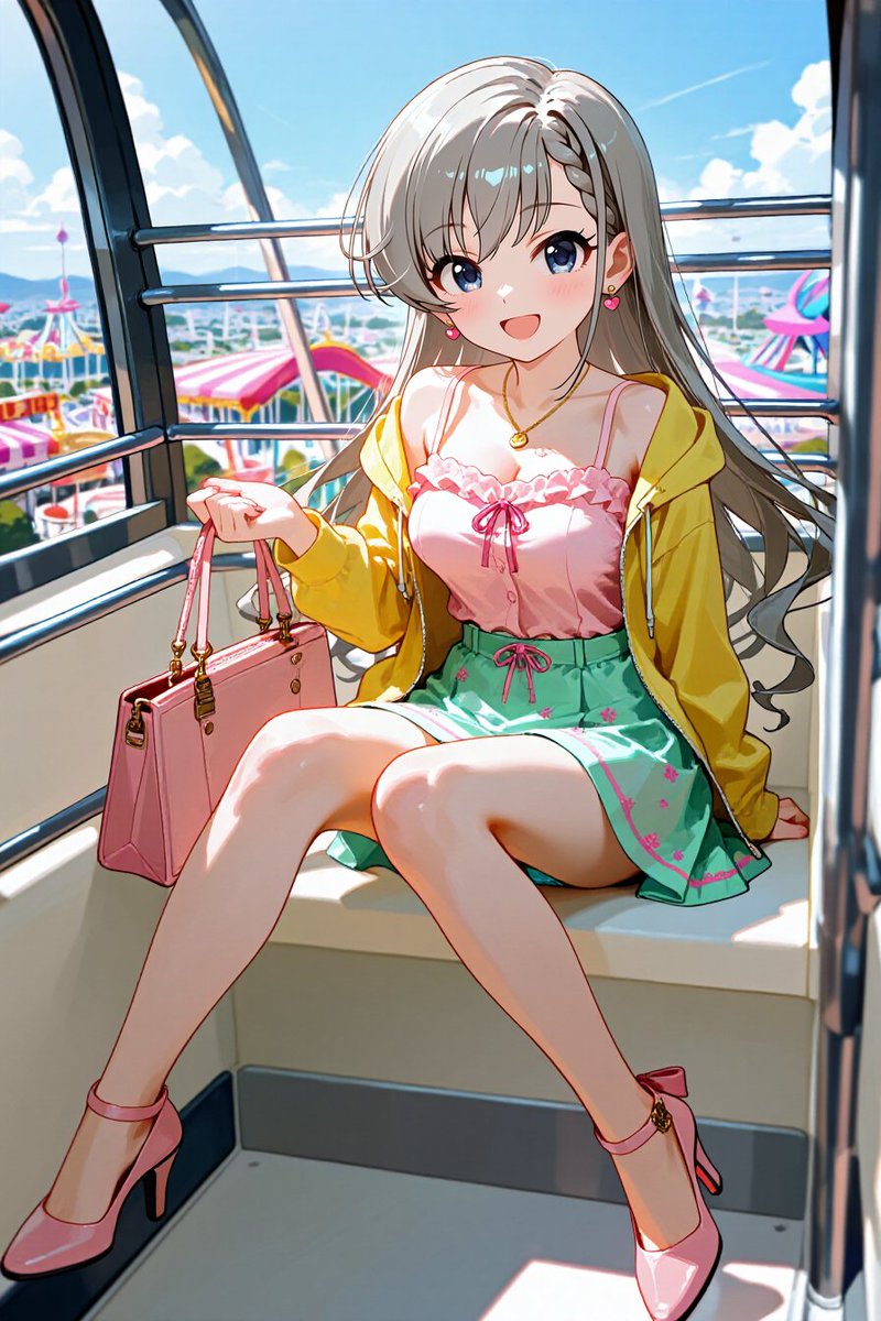 颯ちゃん お題 久川颯ちゃんで、観覧車デートでミニスカでパンチラでしちゃうで