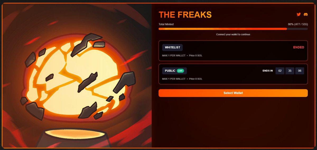 thefreaks_sol's tweet image. PUBLIC PHASE IS NOW LIVE (FREE MINT ON SOL)🚨

Mint here : launchpad.thefreaks.xyz

All freaks holders will receive 1000 $FREAK on 1st december!

555 SUPPLY | 1/1 ARTWORK | GREAT UTILITIES 🔥

This is just the beginning of a great journey. The Freaks are gonna shake solana…