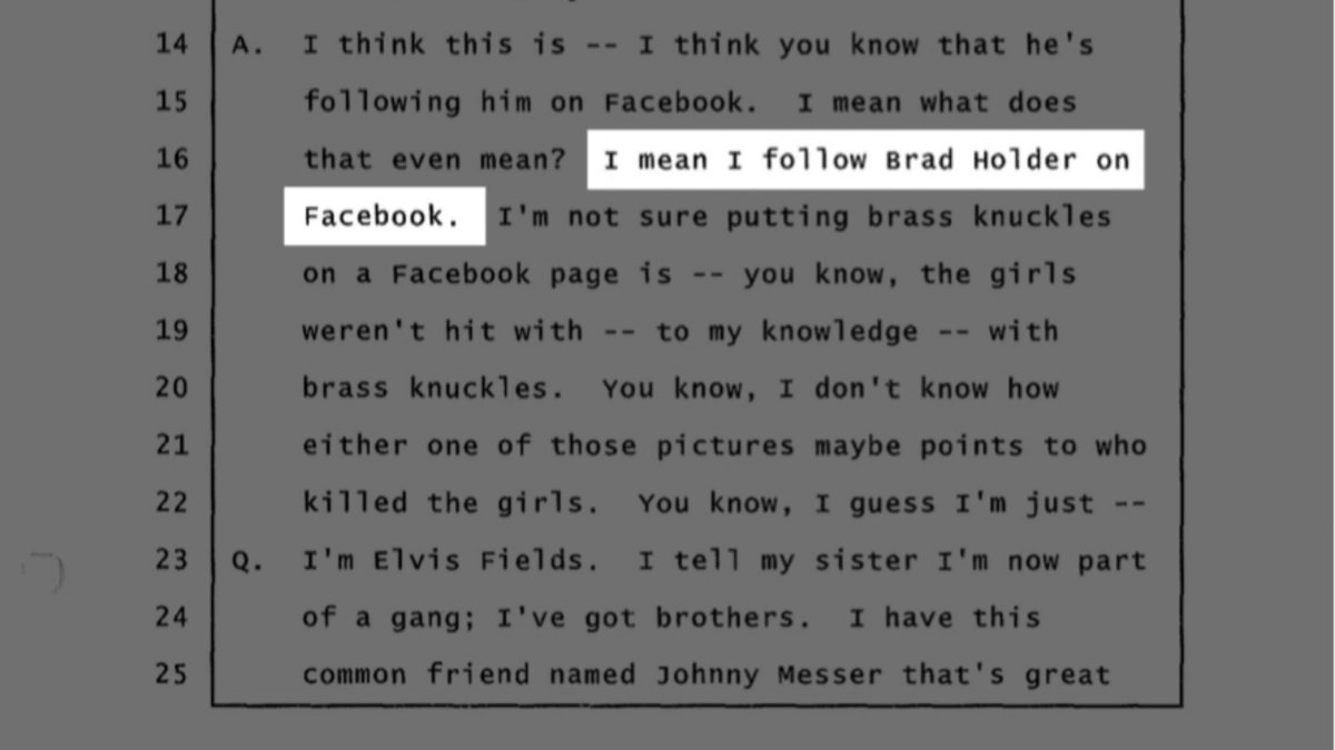 Why was ISP Trooper Roland Purdy following Brad Holder on Facebook ??