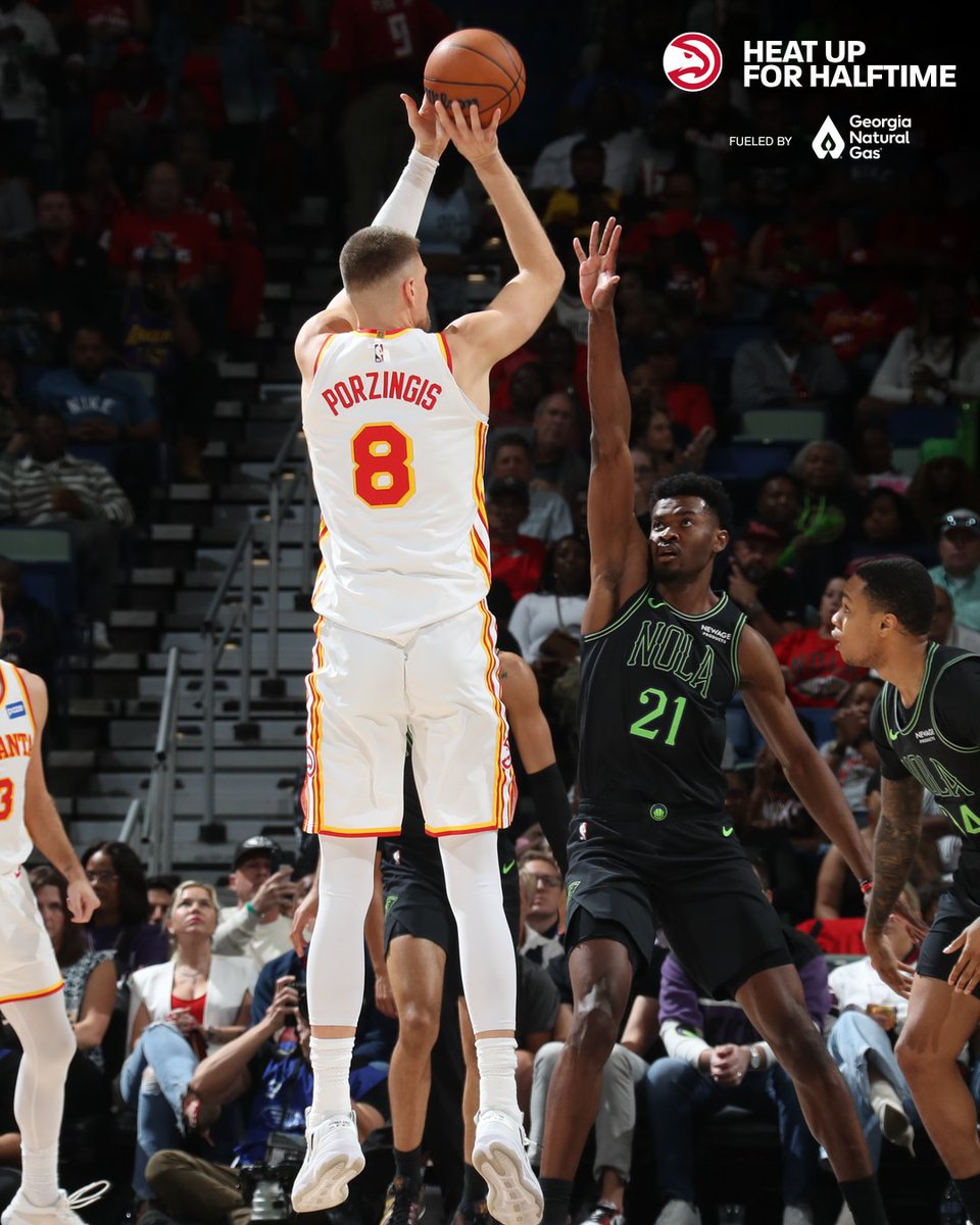 Big fella dropped 16 on 6-9 shooting in the first half 💧 