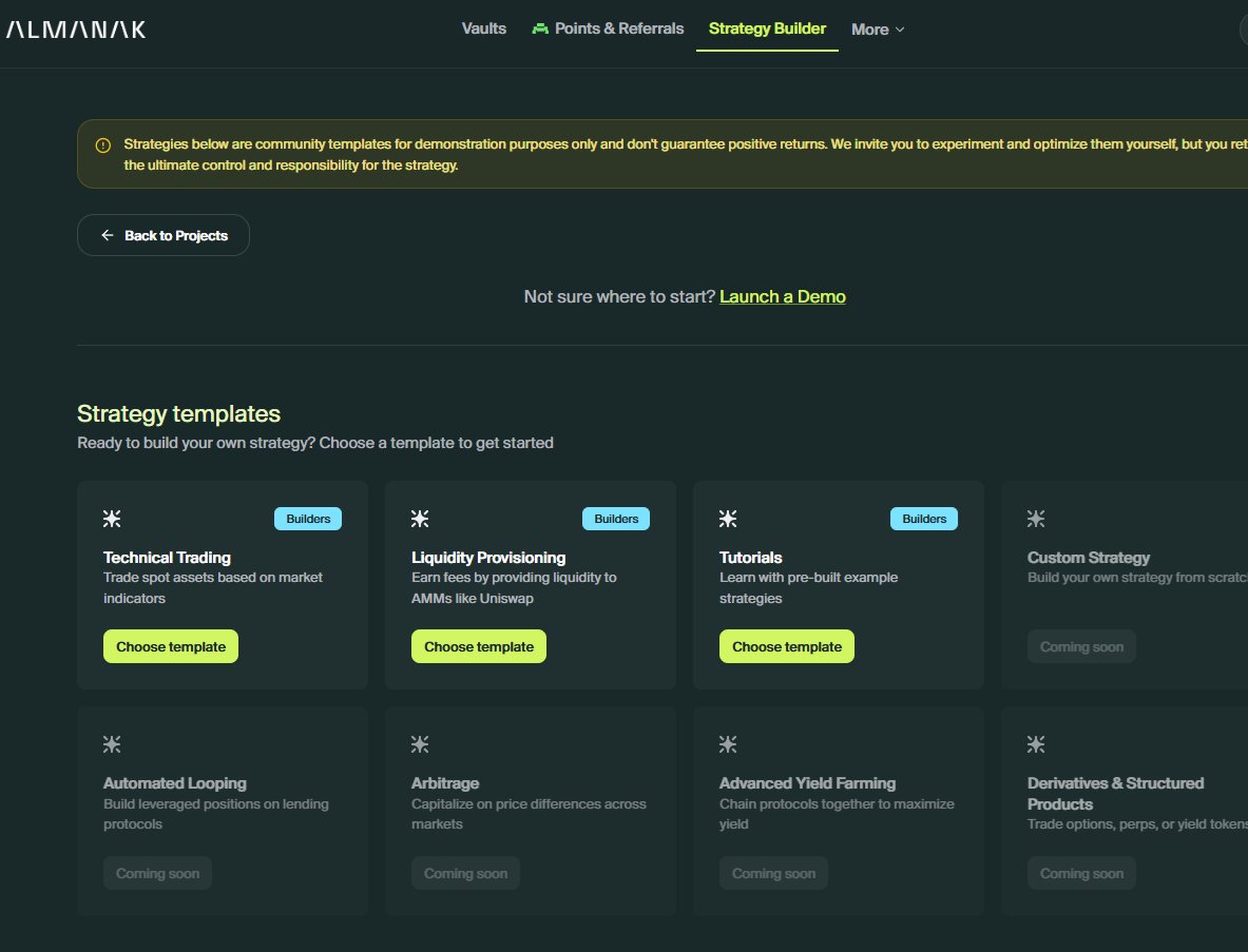 niceguy0911's tweet image. 알마냑 @almanak 은 오랜만에 접속해서,
&quot;Strategy Builder&quot; 봤는데. 아직 일반인들은 사용할수 없는 가봅니다.

그래서 포인트나 확인해봤어요.
4500포인트 정도가 랭킹 1325위.
역시나 고래는 좀 많아도 유저수가 많지는 않은 느낌.

AI Defi 한번 써보고 싶습니다.
1인 회사에 조수 가즈아~