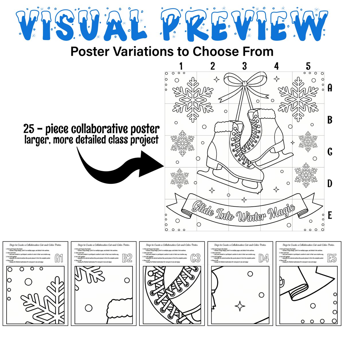 AvenuesLearning's tweet image. ❄️⛸️ Glide into winter magic!
This collaborative poster lets students color 25 pieces and build a 37.5" winter mural with ice skates &amp;amp; snowflakes. Perfect for grades 2–6!
#WinterTeaching #ColoringPosters #Teachers #teacherspayteachers

teacherspayteachers.com/Product/Ice-Sk…