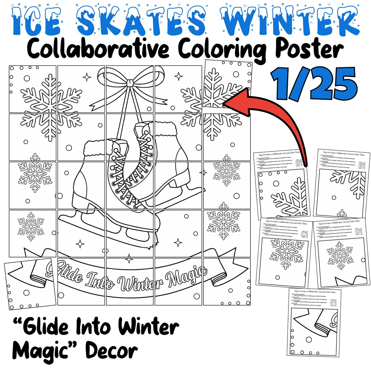 AvenuesLearning's tweet image. ❄️⛸️ Glide into winter magic!
This collaborative poster lets students color 25 pieces and build a 37.5" winter mural with ice skates &amp;amp; snowflakes. Perfect for grades 2–6!
#WinterTeaching #ColoringPosters #Teachers #teacherspayteachers

teacherspayteachers.com/Product/Ice-Sk…