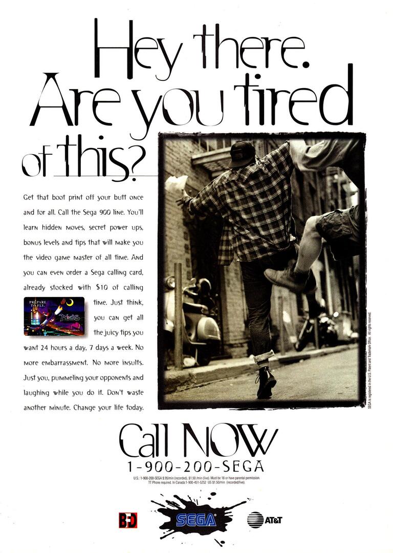 Tired of getting your ass kicked? Call the SEGA Hot Line.
 ift.tt/uXVfY93