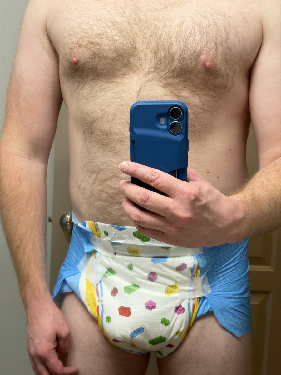 fundiaperboi's tweet photo. Daddy @stonedandsoggy got me some new Lego diapers. What do you think? #abdlboy #paddedboy #diaperboy https://t.co/FxQ6a7nZlb