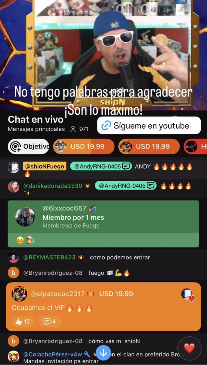 shioNwu's tweet image. 🔥No tengo palabras para agradecer tanto apoyo🔥

Son la máximo, solo en este mes hay más de 1,000 seguidores con membresía pagada en YouTube, las donaciones a fuego, el chat con una interacción increíble y lo mejor de todo es que cada día la pasamos mejor.

¡Son lo máximo,…