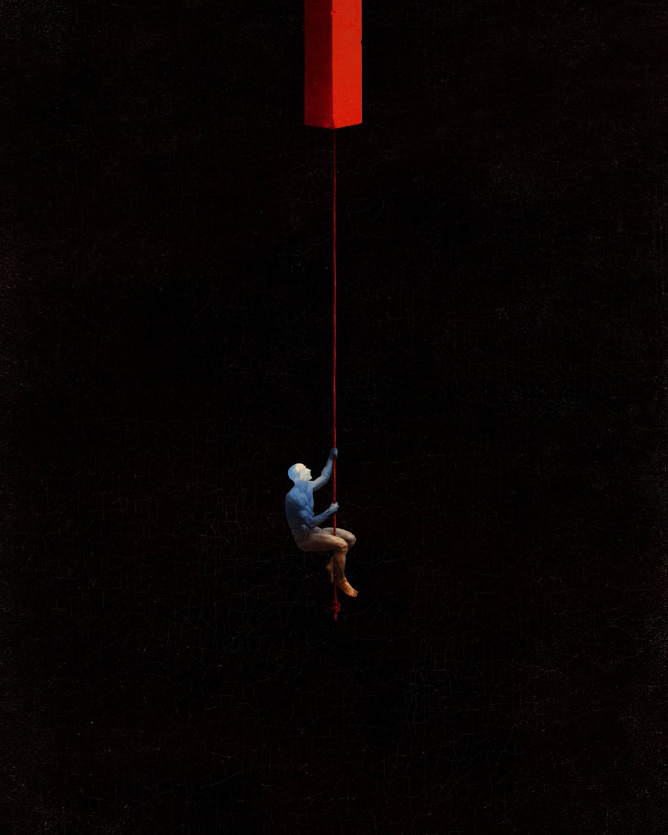 mendezmendezart's tweet image. hung by a thread