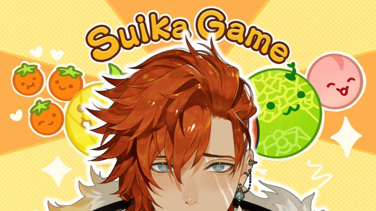 RyzarBlazenfang's tweet photo. 【Suika Game】

Early stream so that I can actually rage(?) in my room while playing this. 🍉

⏰ | 11AM JST / 9PM EST / 3AM CET
📺 | https://t.co/srPrUvCKPp