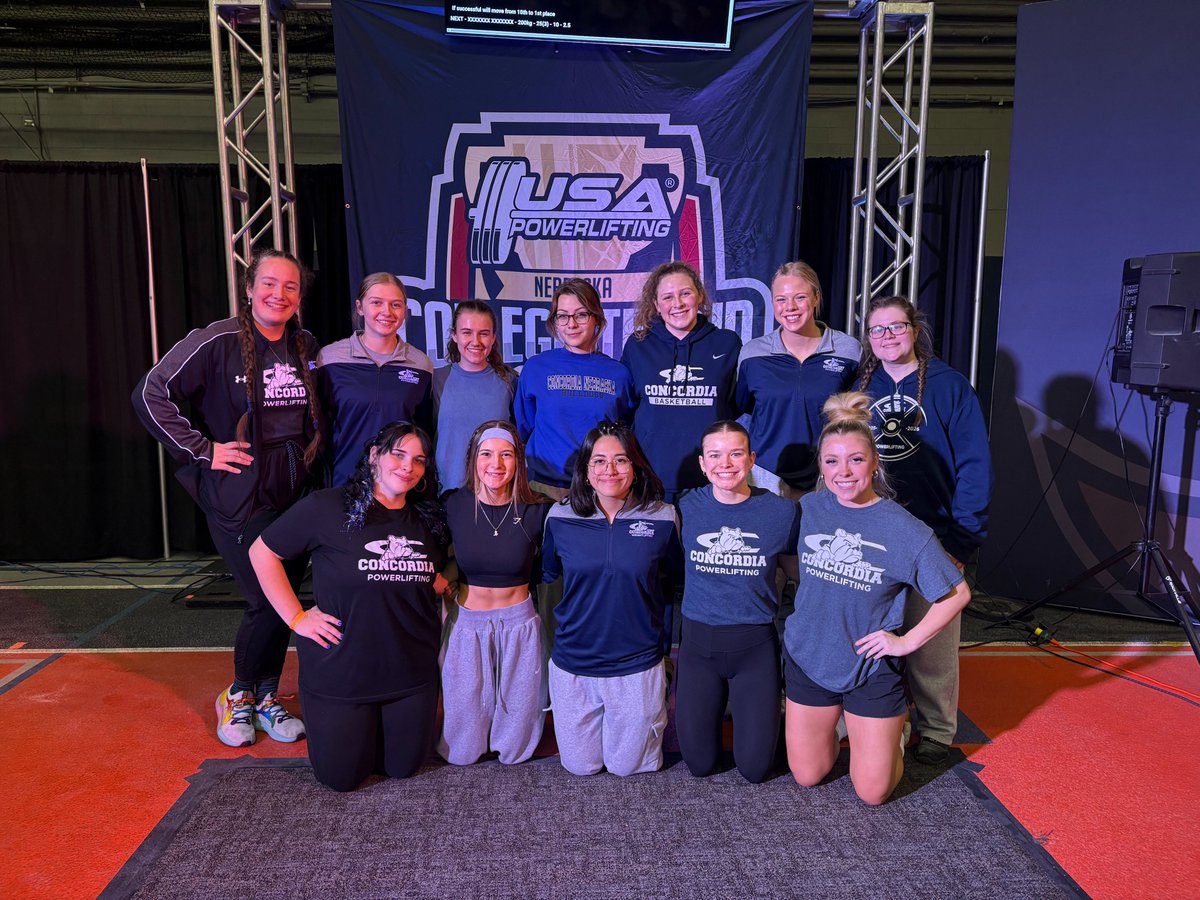 🏋️ | At the Central Collegiate Cup Series, the <a href="/CUNElifting/">Concordia Lifting Sports</a> women's team placed second.

School records were broken by the likes of Taylor Hedke, Teya Badger, Katie Wilson, Rylee Bentz and Evyn Carpenter.

Action in Fremont will continue on the men's side on Sunday. More to come!