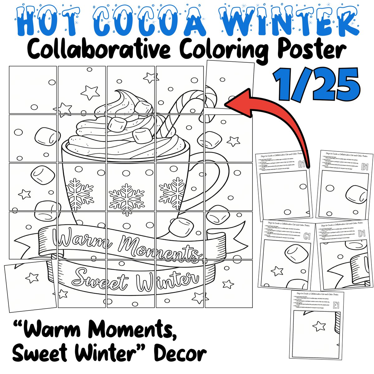 AvenuesLearning's tweet image. ☕❄️ Warm up your classroom!
This Hot Cocoa Collaborative Poster builds a 37.5" winter mural with the quote “Warm Moments, Sweet Winter.”
Perfect for grades 2–6!
#WinterTeaching #ColoringPosters #Teachers #teacherspayteachers

teacherspayteachers.com/Product/Hot-Co…