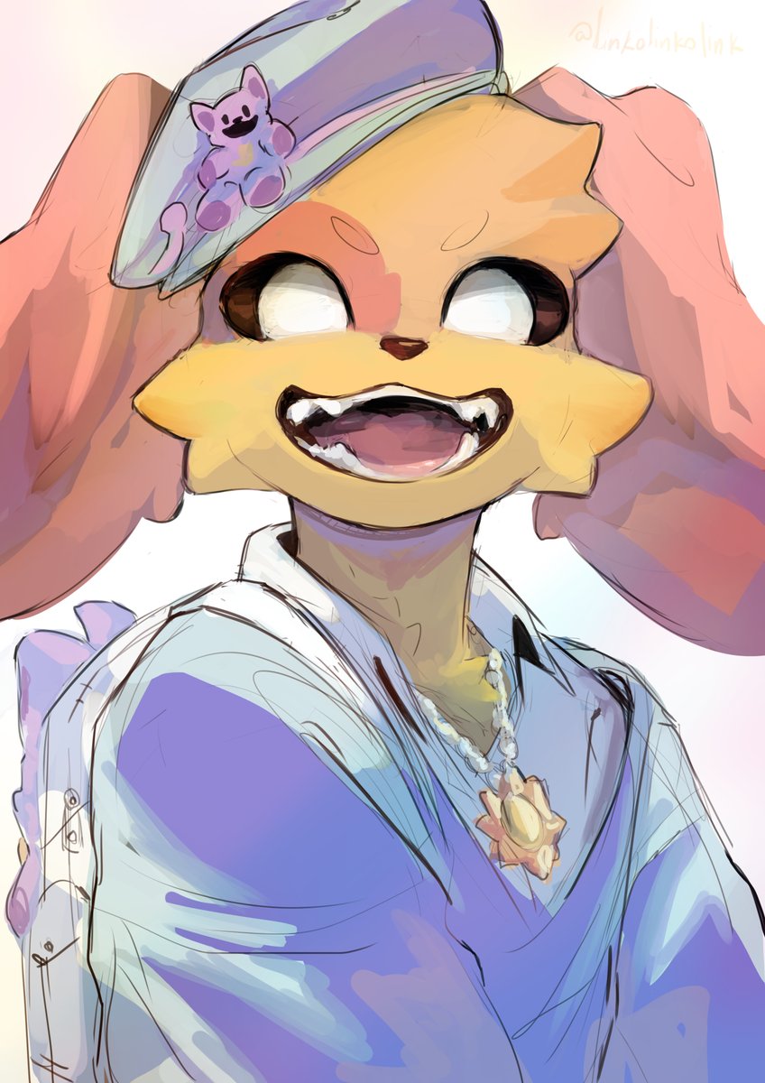 Dogday yeeee
un bocetito del dogdei listo para la escuela, aunque creo que las escuelas no permiten gorros ni pendientes 🤔

#SmilingCrittersFanart #dogday