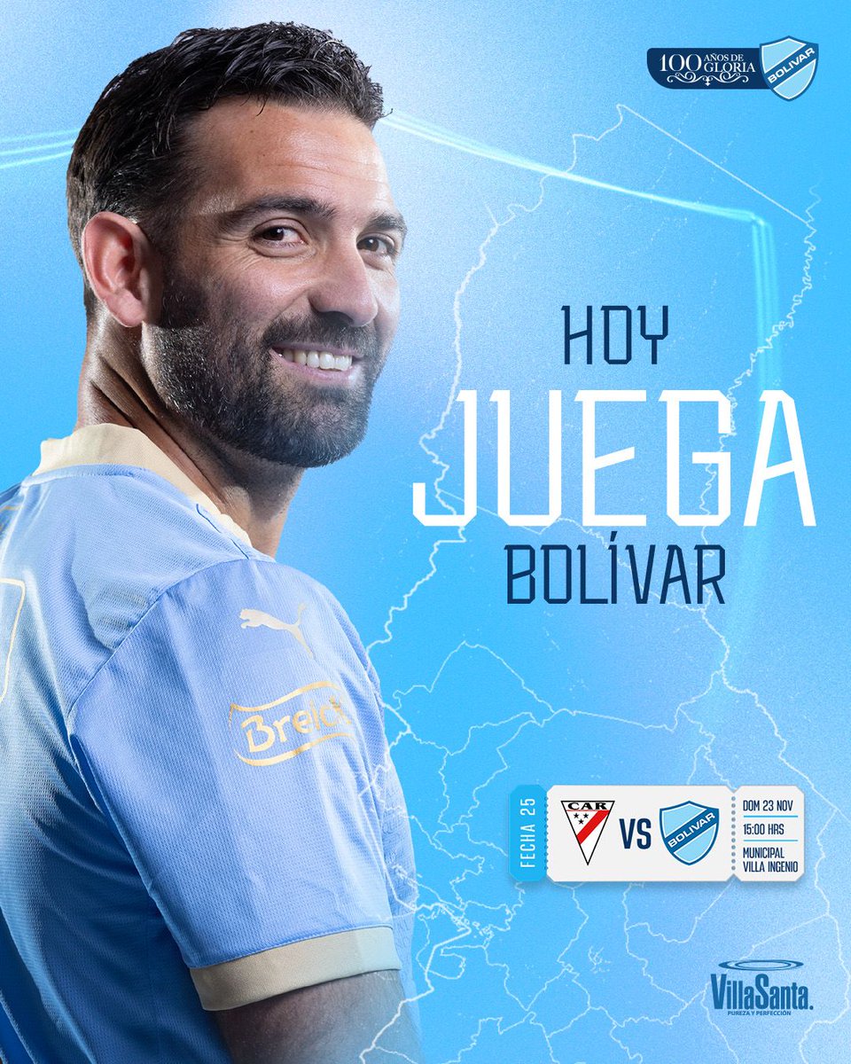 Bolivar_Oficial's tweet image. 💙🔥 ¡Día de batalla en Villa Ingenio! ⚔️⚽️

Hoy jugamos un duelo decisivo, de esos que marcan camino y carácter.
Ganar nos deja a solo 3 puntos de la cima. 🏔️💫

Es ahora, es juntos, es con alma celeste. ¡Vamos Bolívar, a pelear por lo más alto! 🩵🙌🏻

#BolívarCentenario…