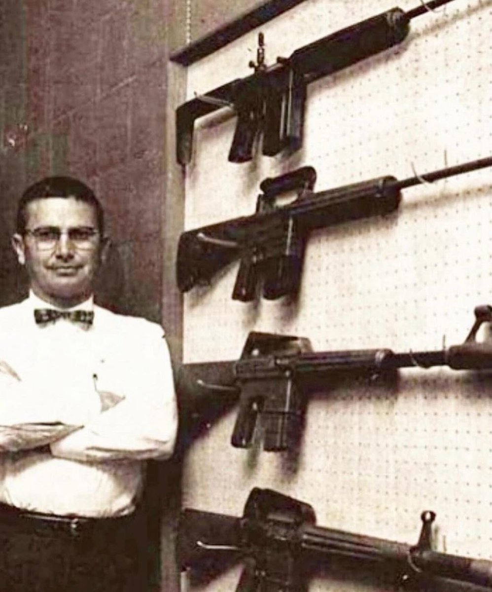 JackCarrUSA's tweet image. Eugene Stoner, the “Father of the M16,” was born on this day in 1922. A Marine Corps veteran, he developed what would become the longest serving battle rifle in U.S. history. He invented the gas impingement system in 1953 which would be used in the M16 adopted by the U.S.…