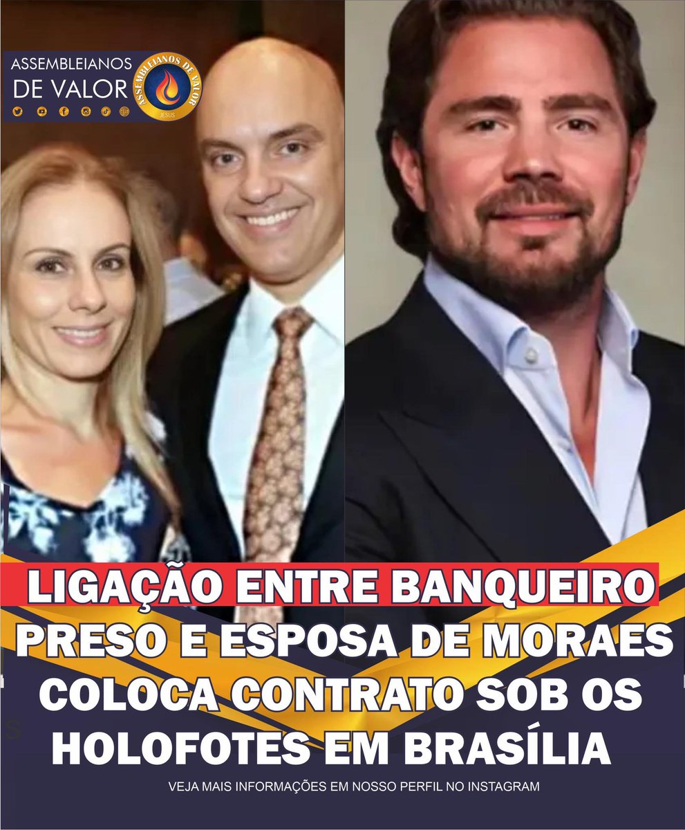 zfabrogmailcom's tweet image. O Banco Master, controlado por Daniel Vorcaro, contratou o escritório de advocacia Barci de Moraes, no qual atuam a advogada Viviane Barci de Moraes, esposa do ministro do STF Alexandre de Moraes, e dois dos filhos do casal.