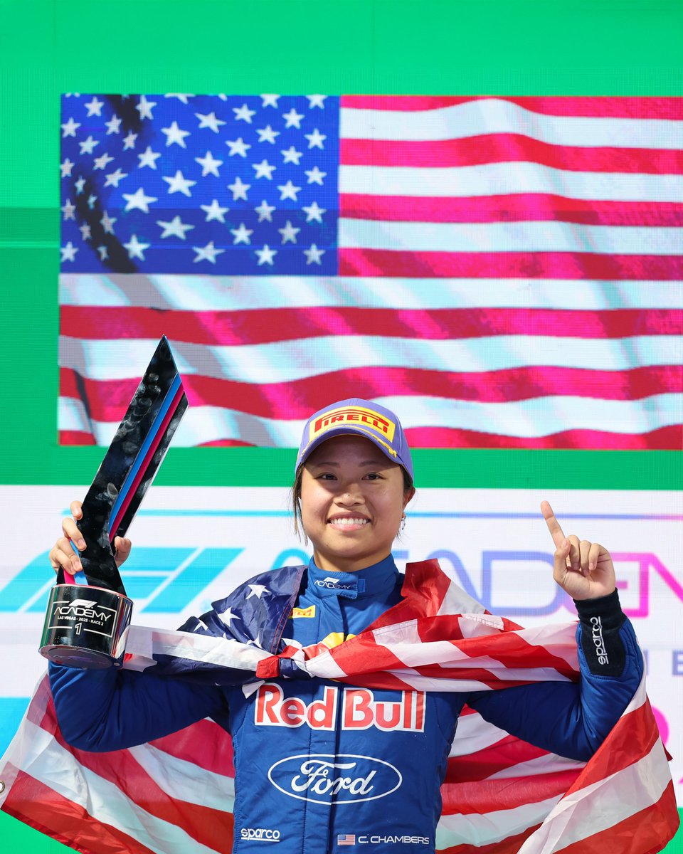redbullracing's tweet image. Ending the season on a high! 🏆🏆

A perfect 1–2 finish for Chloe and Alisa👏

#F1Academy || #LasVegasGP 🇺🇸