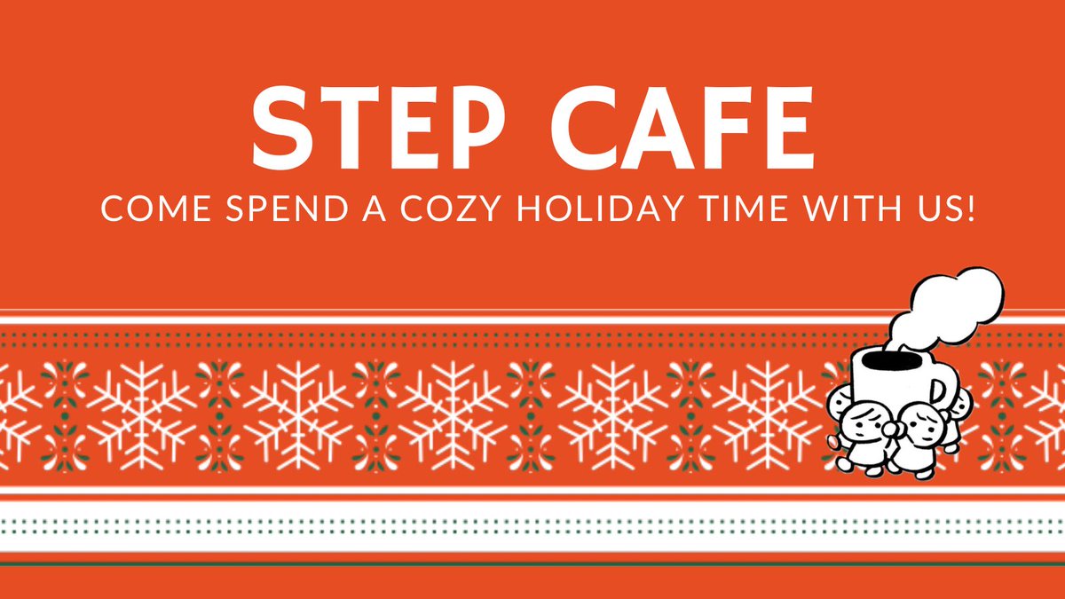 🎄12月のすてっぷカフェ、
オープンします☕️✨

何かと忙しくなる季節ですね。
少しだけ日常を離れて、
あたたかい飲みものを片手に
ほっとひと息つきに来ませんか？
おしゃべりしたり、お菓子をつまんだり。
新規の方も大歓迎です☺️

🗓 12月11日（木）18:30〜20:30
📍 城南公民館