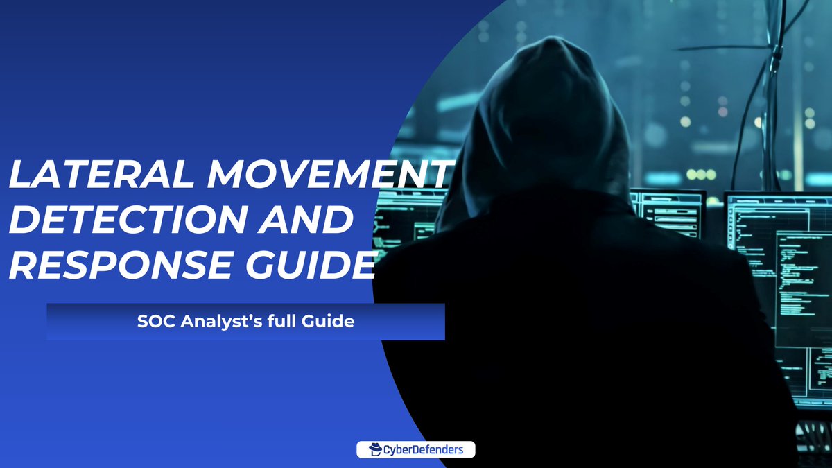 CyberDefenders's tweet image. Lateral movement is where a single compromised host quietly becomes a full incident. 🚨
Spotting it early means catching subtle signals, unusual auth paths, unexpected remote execution, privilege jumps, and more.

For a clear, structured breakdown of how to detect and stop it…