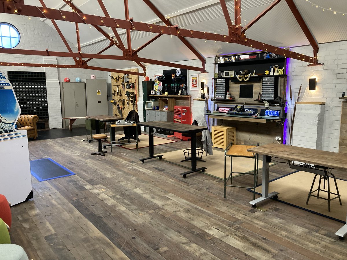 RichRap3D's tweet image. It’s the grand opening day of the #RetroCollective Workshop build today. For the last 8 month we have restored a Victorian Pump house into a storage and workshop space to restore #Arcades, #Computers, #Console  and more. It would not have been possible without all the support.