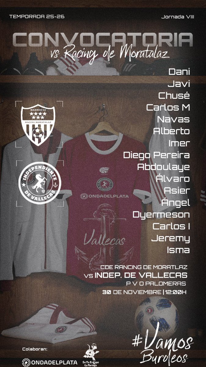 CDIVallecas's tweet image. 📌 CONVOCATORIA