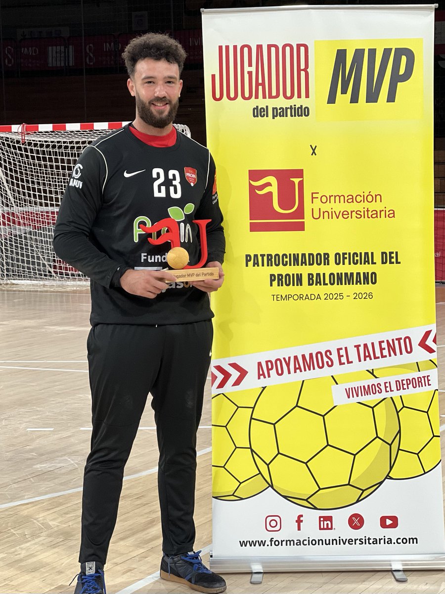 🔝MVP de la jornada 12
En el partido entre el Cajasol Sevilla BM Proin y <a href="/CDAgustinos/">Fundación Balonmano Agustinos Alicante</a> ,reconocemos a Kilian Ramírez como el jugador sobresaliente en la pista que recibe el galardón“El Jugador MVP del Partido” y  un vuelo para dos por parte de nuestro patrocinador <a href="/formacionuniver/">Formación Universitaria</a>