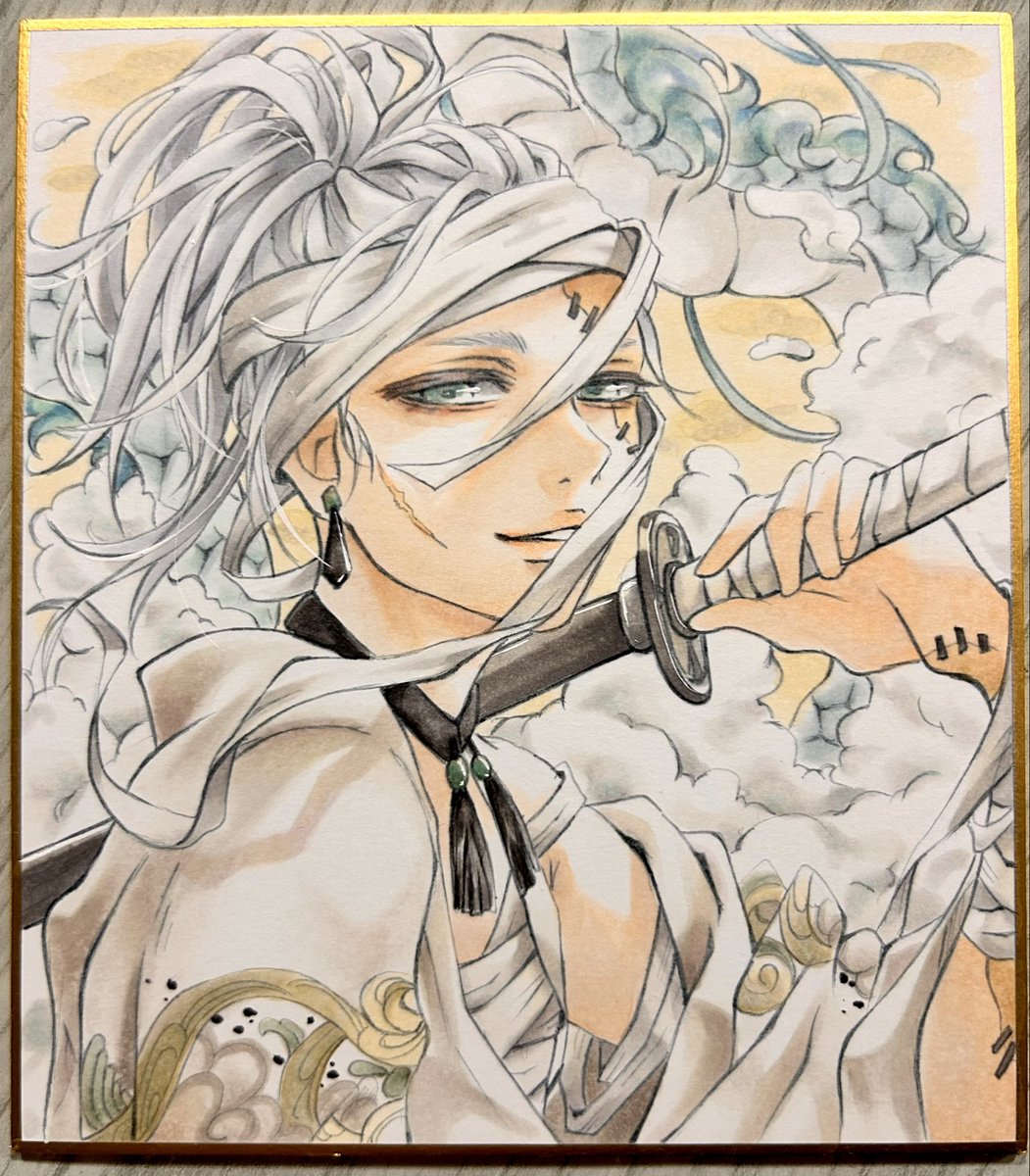 創作男子✴︎✨ ハロウィンに向けて描いていたイラストでしたが、全然