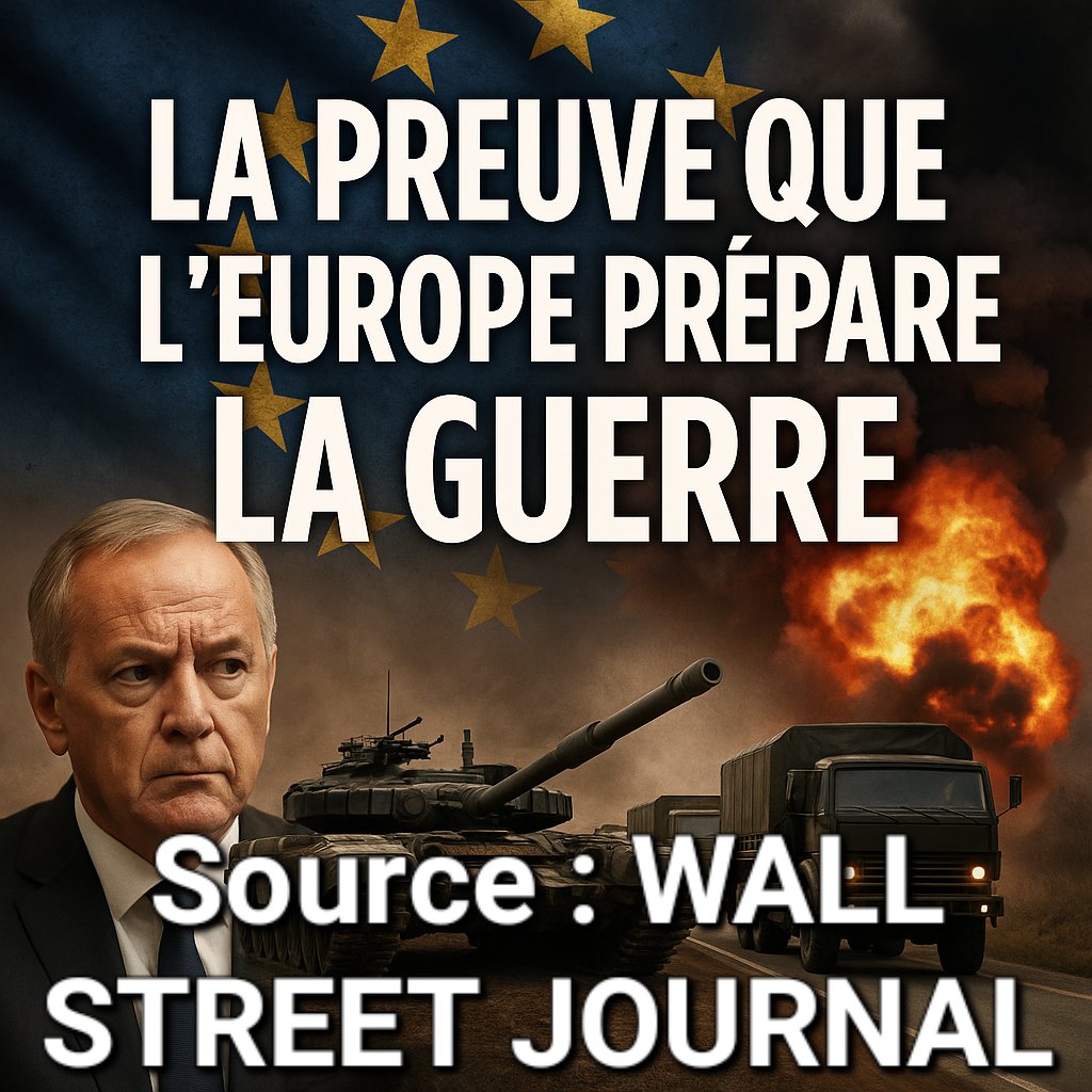 🚨🔥 LA PREUVE QUE L’EUROPE PRÉPARE LA GUERRE — RÉVÉLATION DU WALL STREET JOURNAL 🔥🚨

Un plan secret OTAN / Allemagne (OPLAN DEU – 1200 pages) prévoit déjà le transit de 800 000 soldats vers l’Est 💣🚚
Document CLASSIFIÉ ❌, jamais soumis au débat public 🗳️🚫, pendant que nos