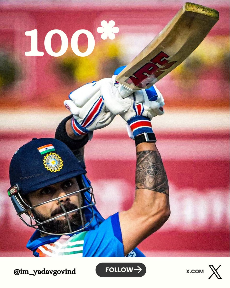 Virat kohli complete Century "
💯 Virat great inning "📸