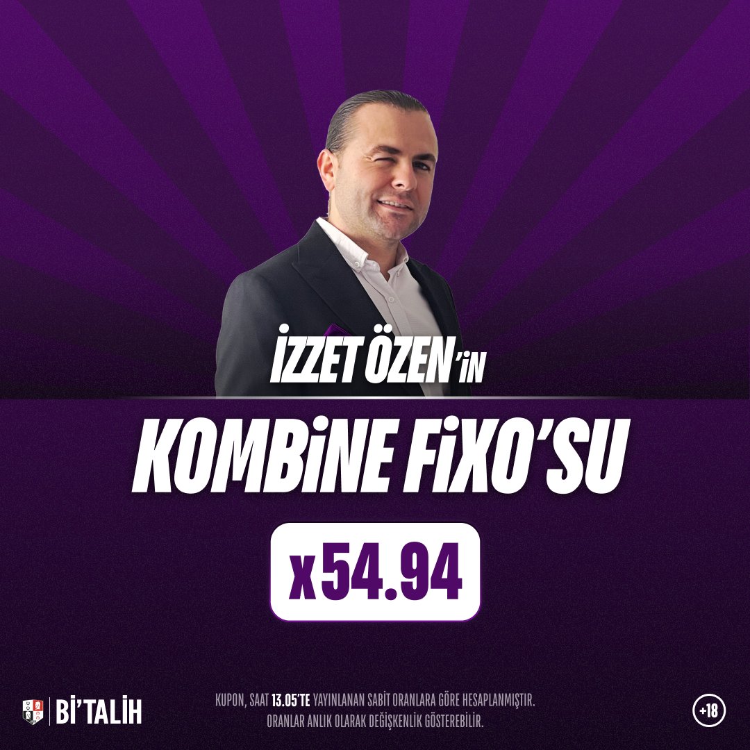 📣 <a href="/izzet_ozen/">İzzet ÖZEN</a> günün yarışlarını analiz etti, FİXO Ganyan ve FİXO İkili tercihlerinden oluşan Kombine FİXO kuponunu paylaştı!
🔥Toplam Oran: 54.94

FİXO ve Kombine FİXO'da 1.000 TL Bonus Bi'Talih'te! 🎁

Tıkla hemen oyna, sen de şansa ortak ol! 👇 
📲 bit.ly/4oJ6WQF