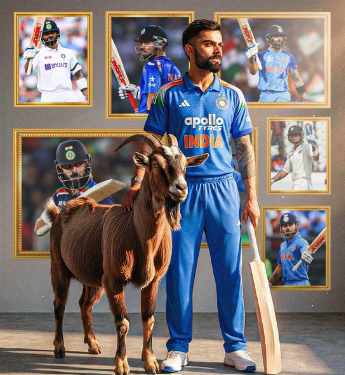 i_m_Cruise's tweet image. Good Evening X Folks❤️🔥

He is the GOAT of World Cricket🔥

52nd International century ✌🏼

#ViratKohli