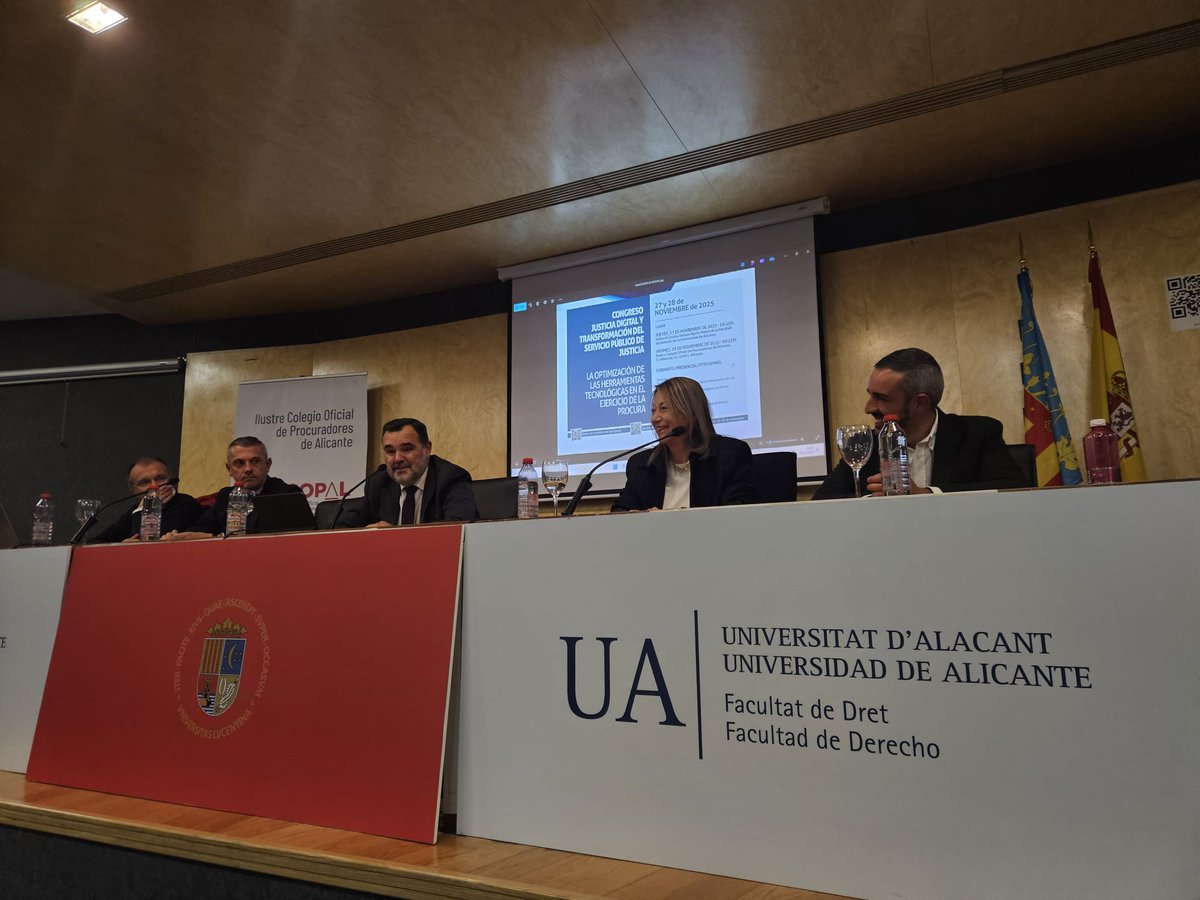 Encantada de participar como Decana del ICPMU en la Mesa Digital de la Procura, dentro del I Congreso de Justicia Digital y Transformación Digital de la Justicia, organizado por el ICOPAL y UA. Espacio imprescindible para debatir el presente y futuro digital de nuestra profesión.