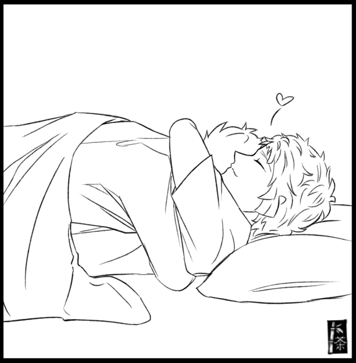 Tealeaf_Master's tweet image. #sskkweek2025 Day 6: Jealousy! That pillow had it coming. Atsushi cuddles are reserved for one person only    

#sskk
