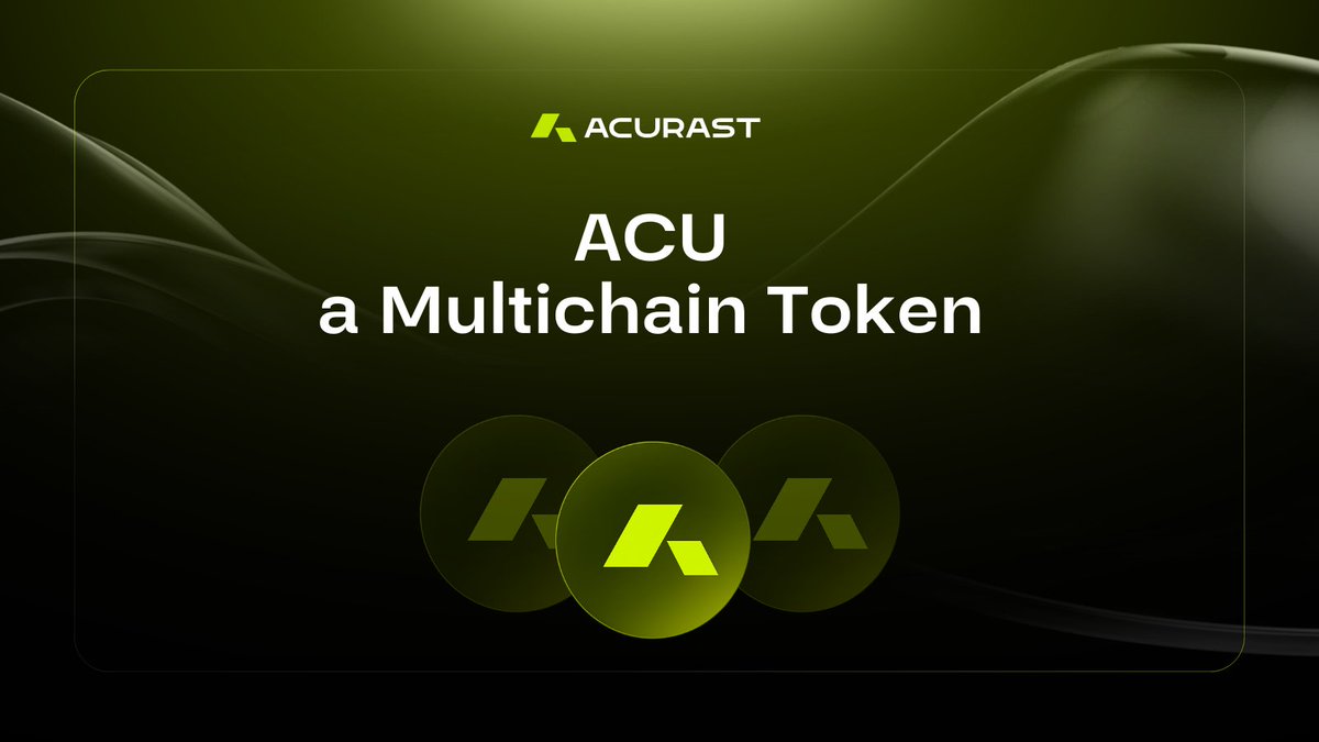 Acurast's tweet image. ACU is going multichain, with a dedicated token instance on every supported chain.

From Acurast Mainnet to @ethereum, @base, @BNBCHAIN, and @peaq — here’s the complete overview of how ACU works and which wallets you can use across the ecosystem.

acurast.com/blog/announcem…