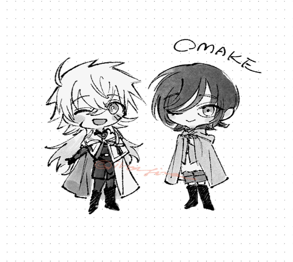 skebありがとうございました📚🌅 素敵なキャラクターさんたちを描か