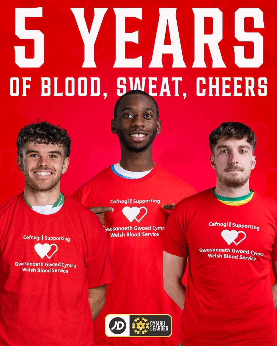 CaernarfonTown's tweet image. Y penwythnos hwn, rydym yn dathlu pum mlynedd ers sefydlu ymgyrch #GwaedChwysAcIechydDa, @GwasanaethGwaedCymru ac @FAWales, sy&apos;n annog clybiau pêl-droed a&apos;u cymunedau i roi gwaed ac achub bywydau 🩸🩸🩸

Gwnewch apwyntiad nawr....
wbs.wales/CaernarfonTown…