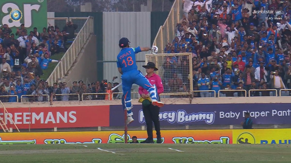 AGGRESSIVE CELEBRATION BY KOHLI 🦁

- He is here to Stay forever.