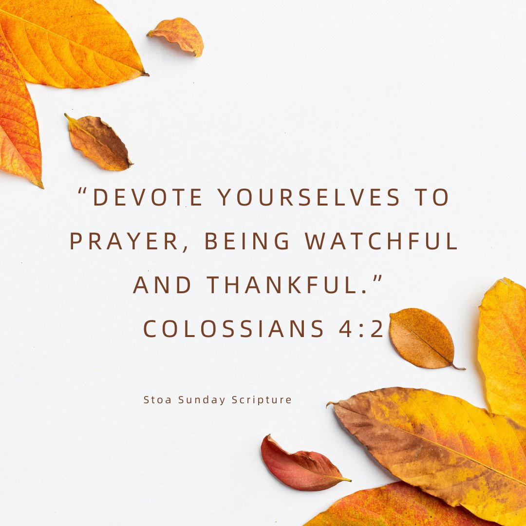 StoaTweets's tweet image. We're so thankful for you Stoa! Happy Sunday!