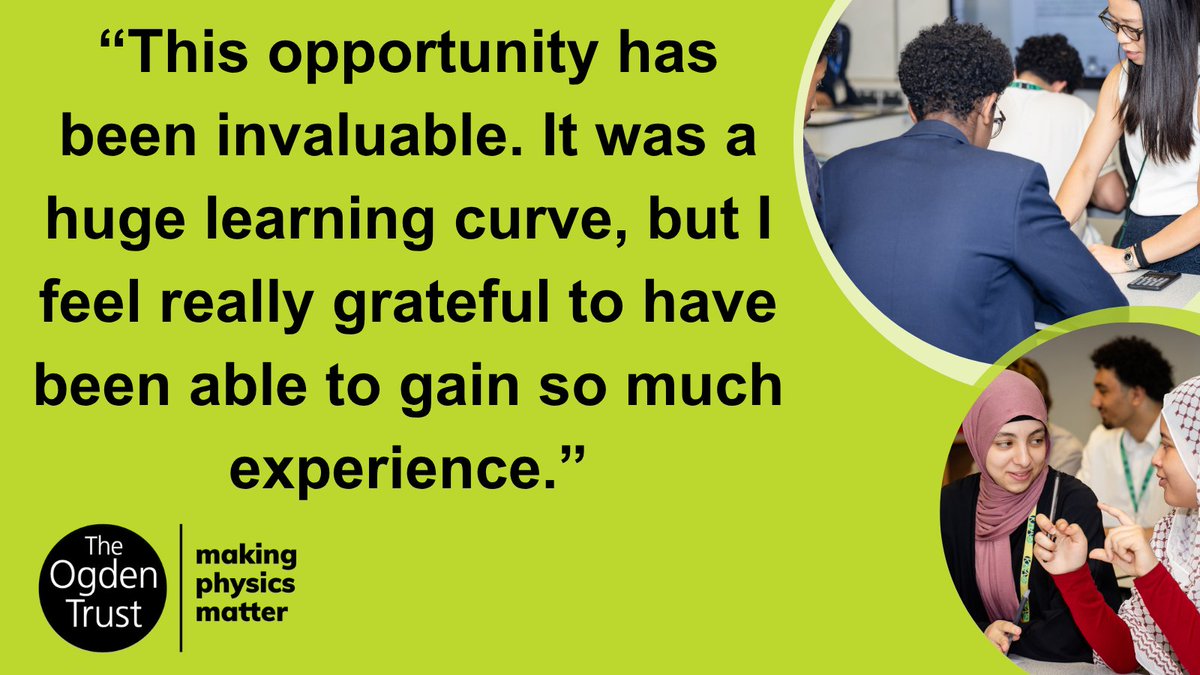 Are you a physics or engineering undergraduate thinking about a career in physics teaching?
💥We need you!
Why not apply for a funded #TeachPhysics internship for summer 2026?
Find out more and apply now. Deadline to apply: 25 January 2026.
loom.ly/j1IYuqE