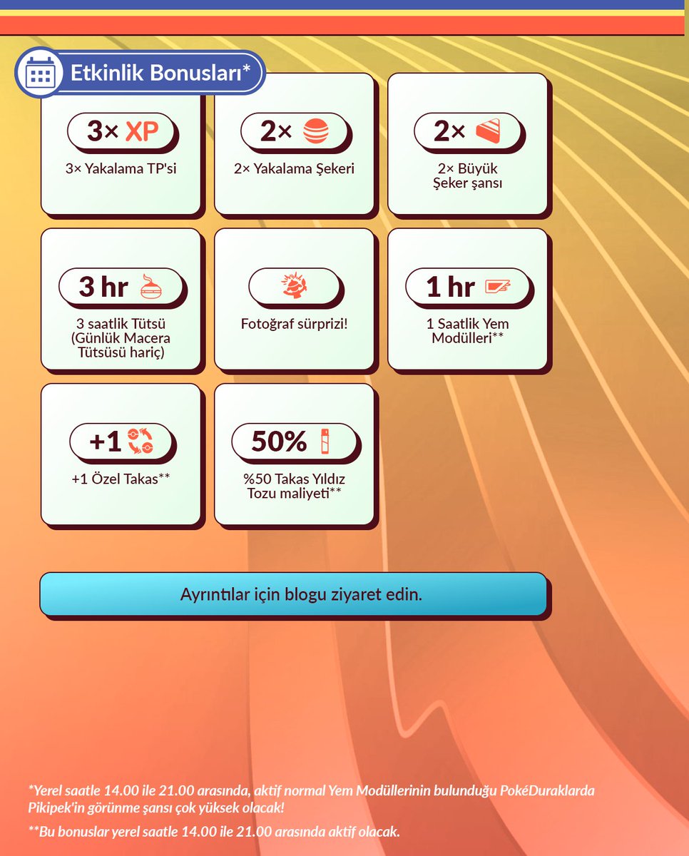 Gagalı bir güne hazır mısınız?

Dünyanın dört bir yanındaki Eğitmenler, Pikipek’in öne çıktığı 

#PokemonGOCommunityDay etkinliğinde oynamaya başladı.

pokemongo.com/news/community…