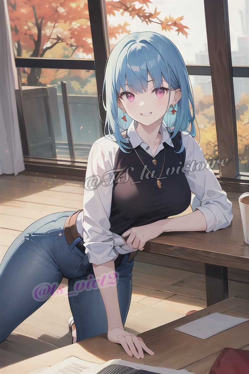 みんなおはよっ.ᐟ.ᐟ #AIイラスト