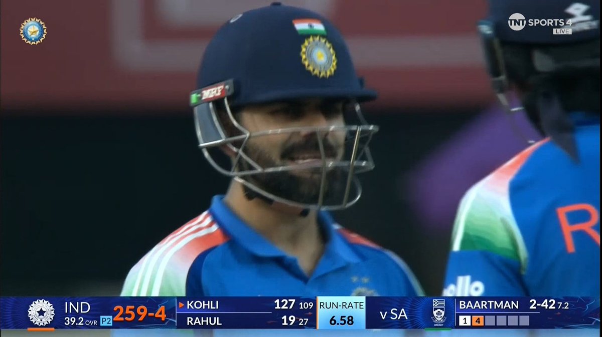 Never ever dout on Kohli class 🐐
131(111)*
There is only one KING 👑 to rule 
#INDvSA #ViratKohli