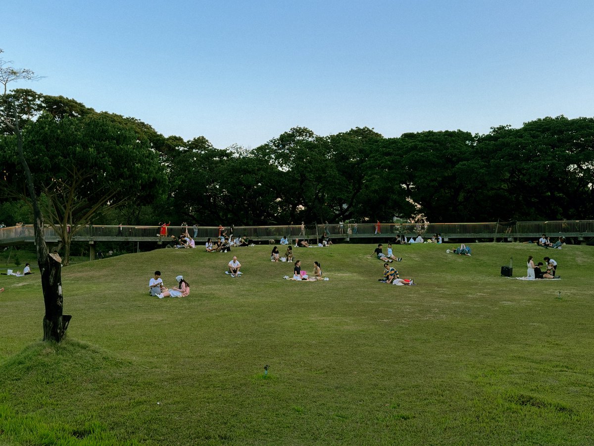 bjauntanywhere's tweet image. อยากให้กรุงเทพอากาศเย็นทั้งปี อยากเห็นคนออกมานั่งทำกิจกรรมตาม public space กันเยอะๆ อย่างวันนี้ที่สวนเบญจกิติไวป์โคตรดีเลยย แสงสวย อากาศเย็น คนเยอะ 🌳🌇📖🏃🏻