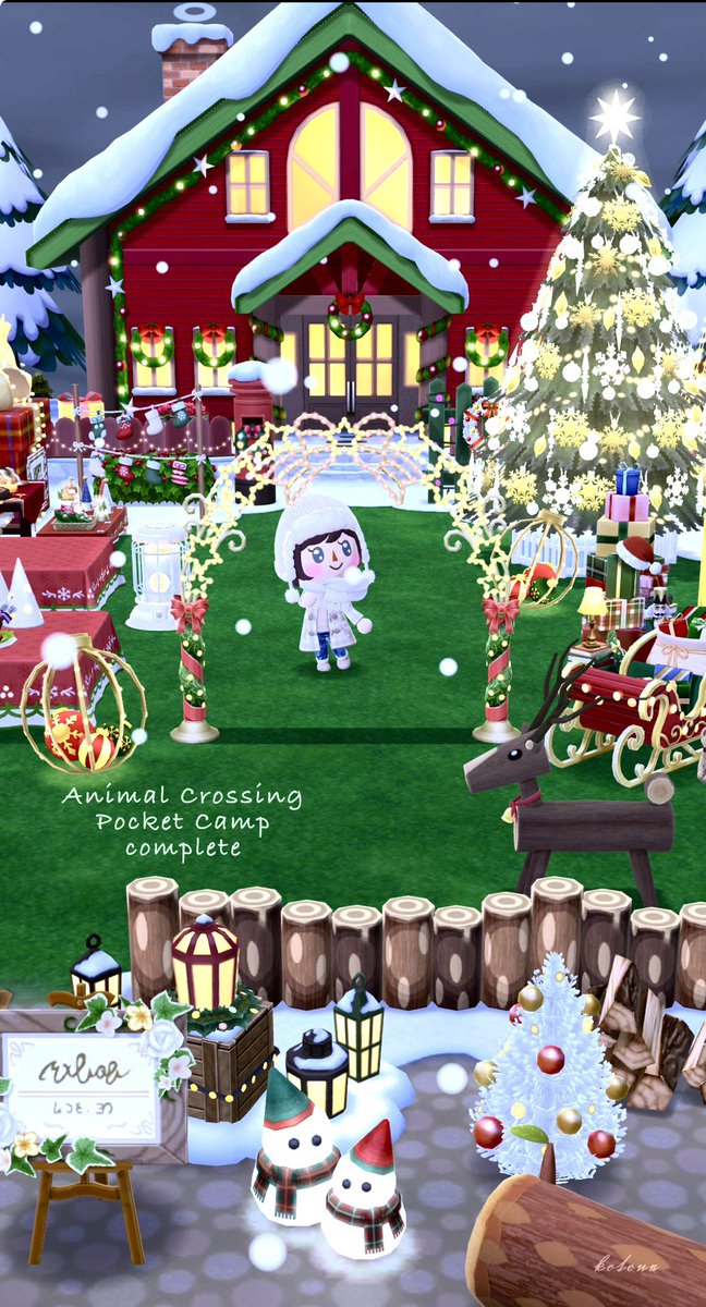 kotone_acpc's tweet photo. 🎄豪華なお家に誘われて…🎁

 #ポケ森  #ポケ森コンプリート 
 #ポケ森レイアウト #acpcc https://t.co/iS0trhyIpB