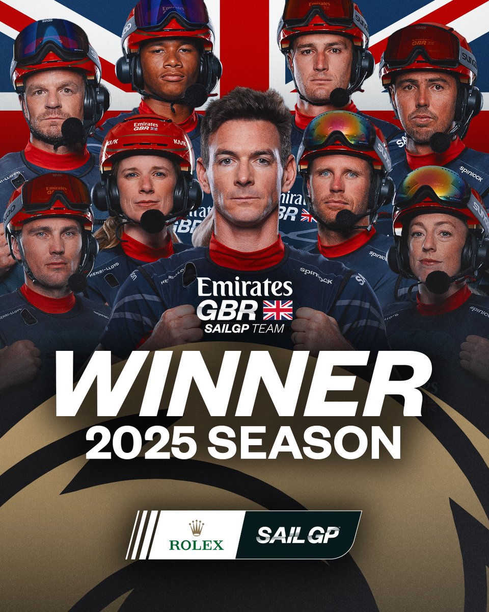 THE DREAM FINISH 🏆

Your 2025 Rolex SailGP Champion are <a href="/EmiratesGBRSGP/">Emirates Great Britain SailGP Team</a> 🇬🇧