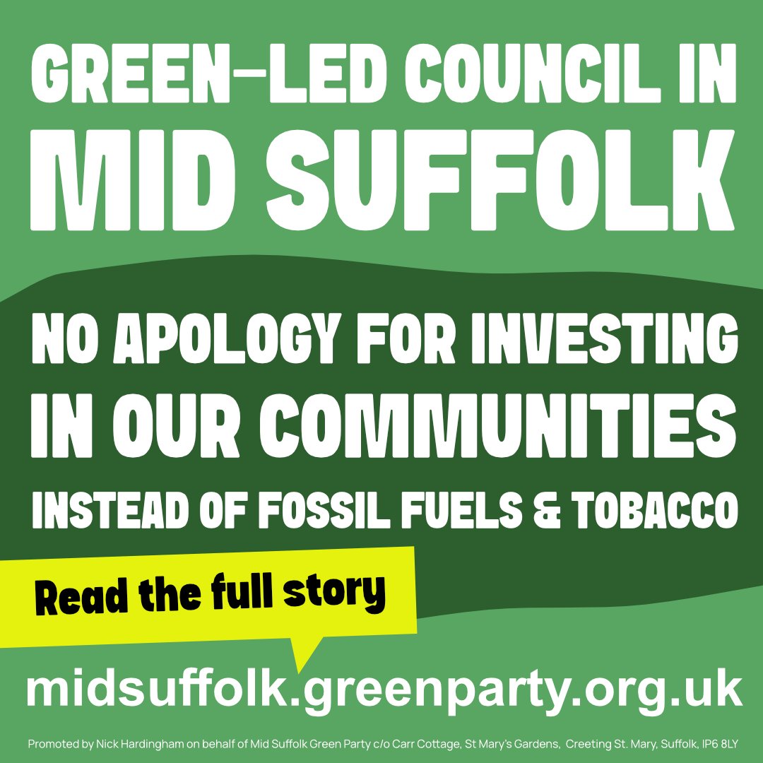Mid Suffolk Green Party tweet media