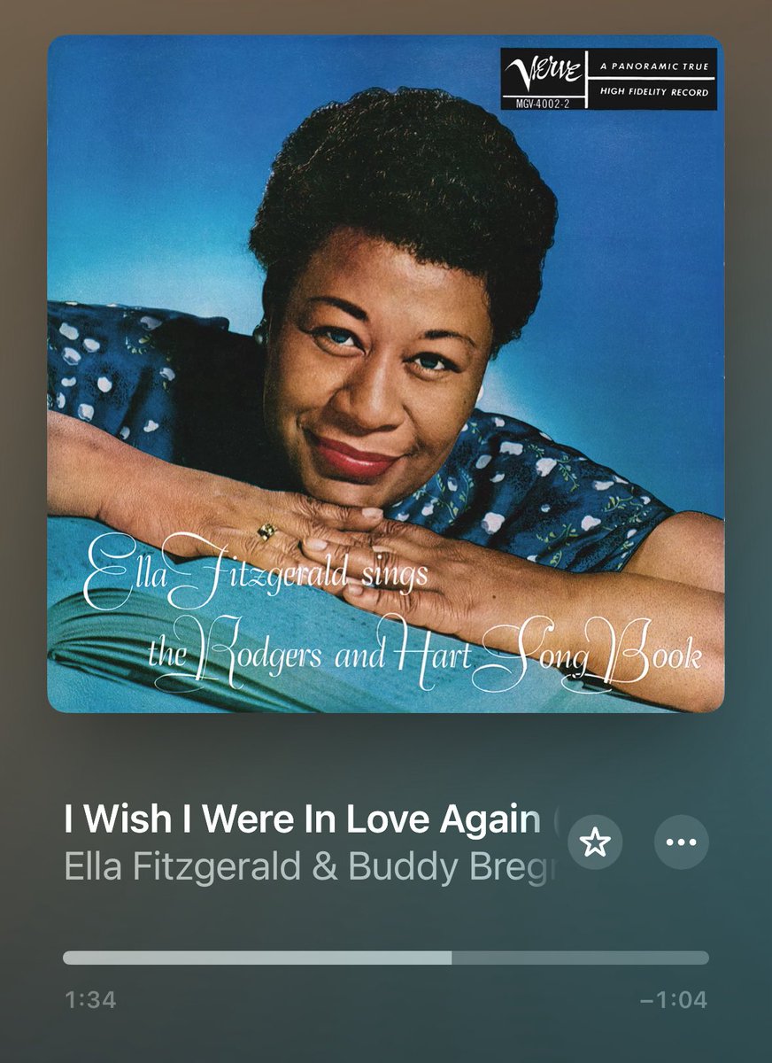 Dice Ethan Hawke que Spotify le informó que el año pasado fue el oyente número uno del disco Ella Fitzgerald Sings the Rodgers &amp; Hart Song Book
Obsesión ligada, sí, a su última peli pero nos podría pasar a cualquiera 😊