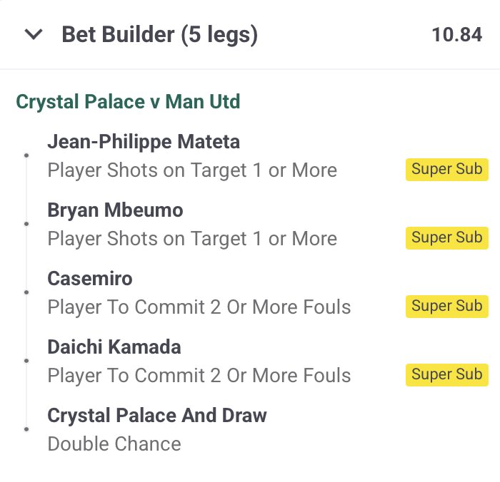 UnChicTip's tweet image. 🏴󠁧󠁢󠁥󠁮󠁧󠁿 #CRYMUN 

🛠 Bet Builder 🛠