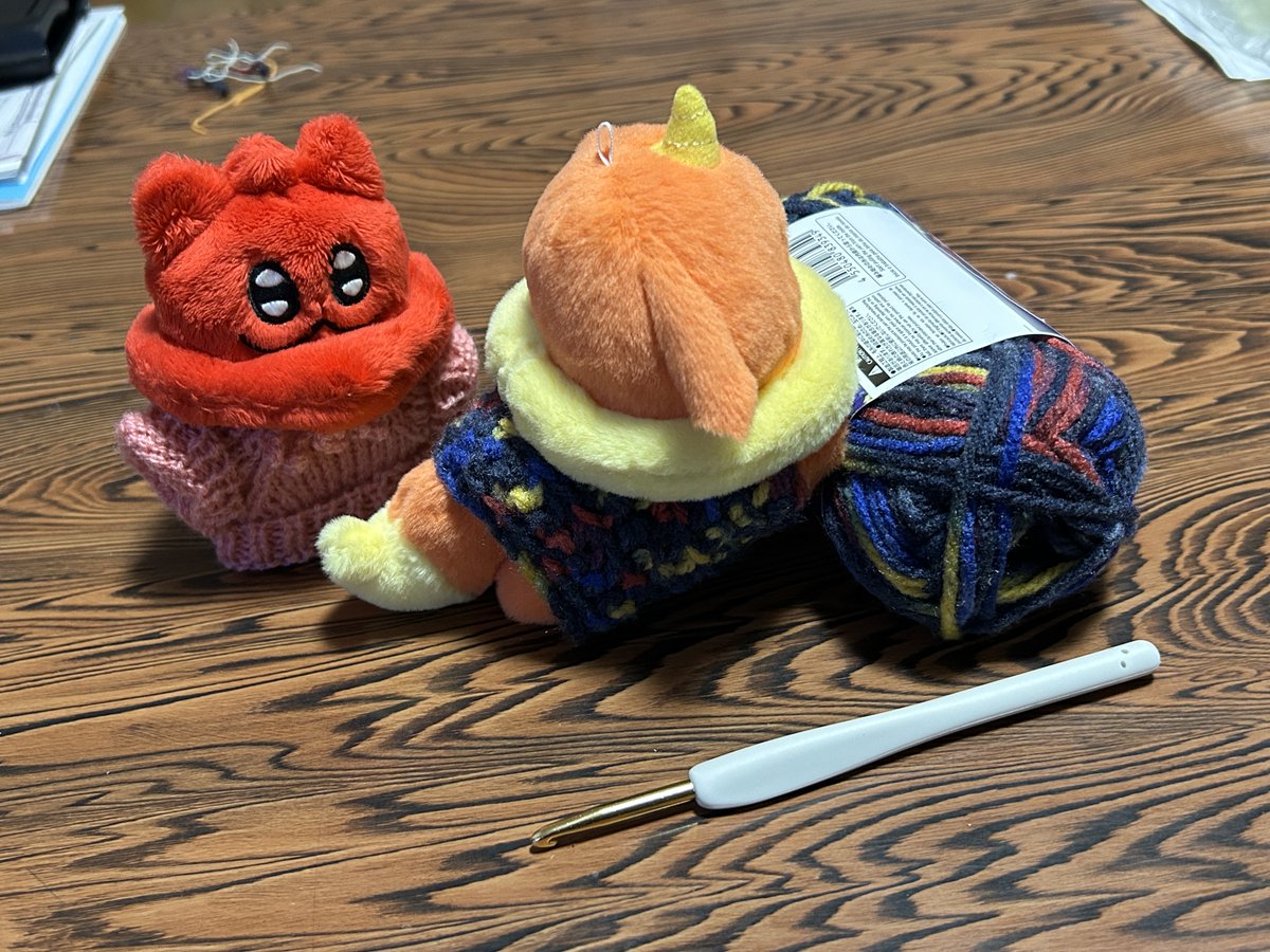 編み物の練習をはじめました